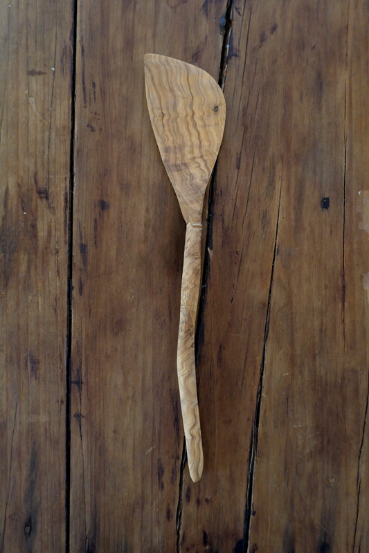 Olive Wood Wavy Spatula