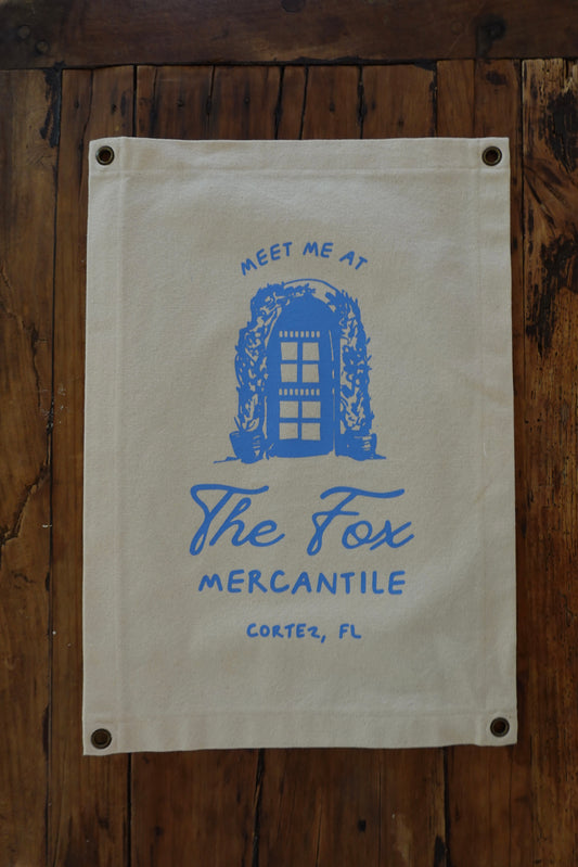 "Meet Me at the Fox M." Canvas Banner