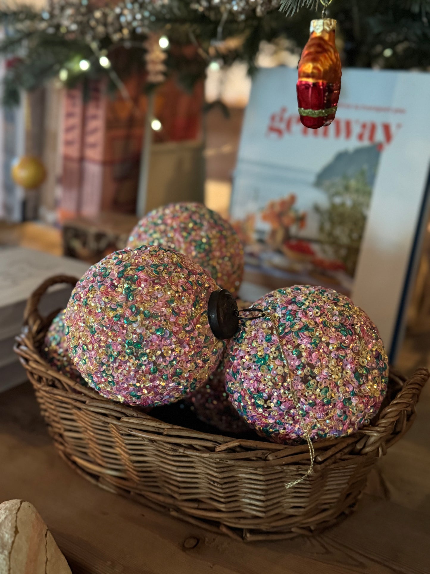 Glass Sequined Ornament