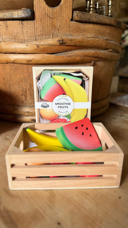 Smoothie Fruit Wooden Market Crate
