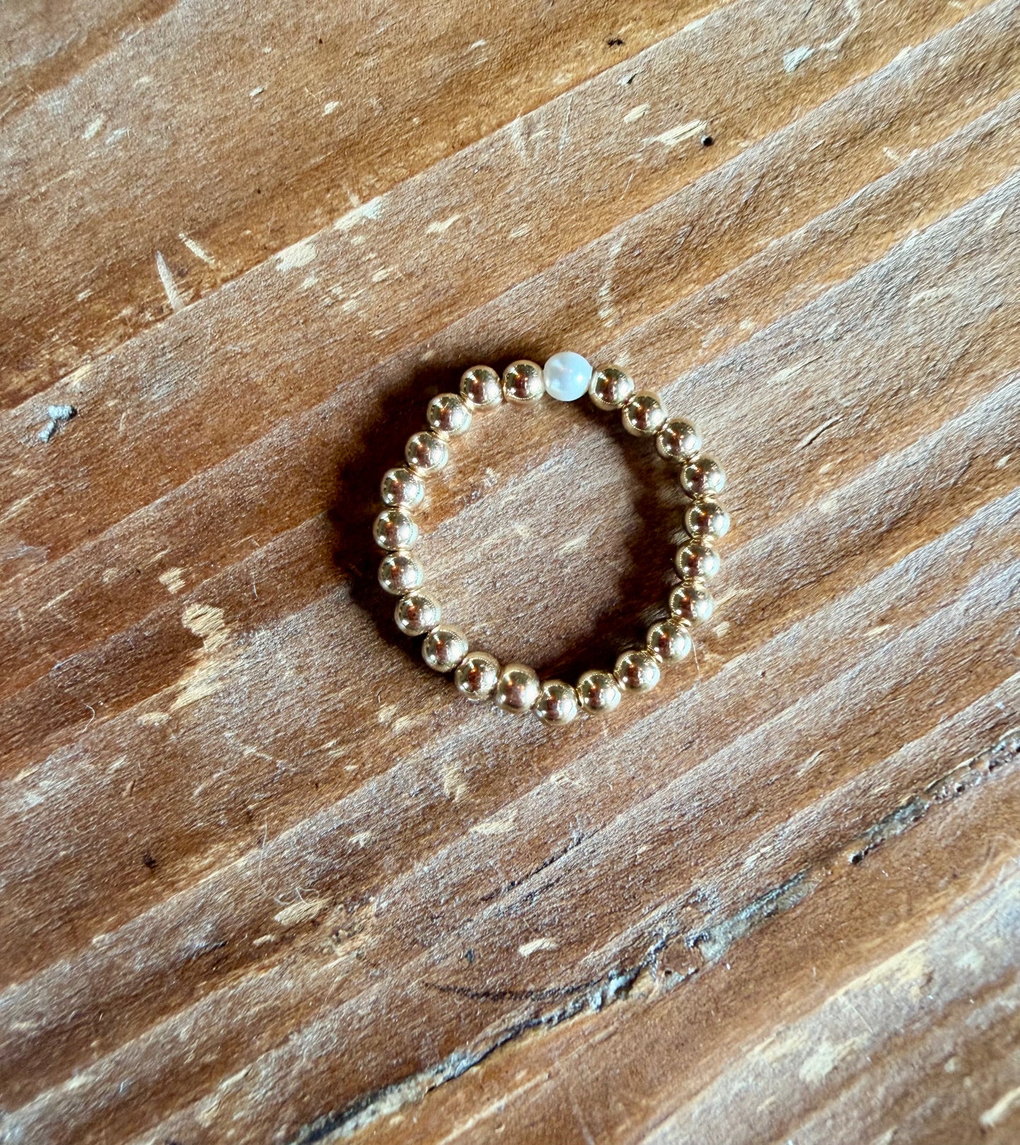 Beaded Stretchy Ring