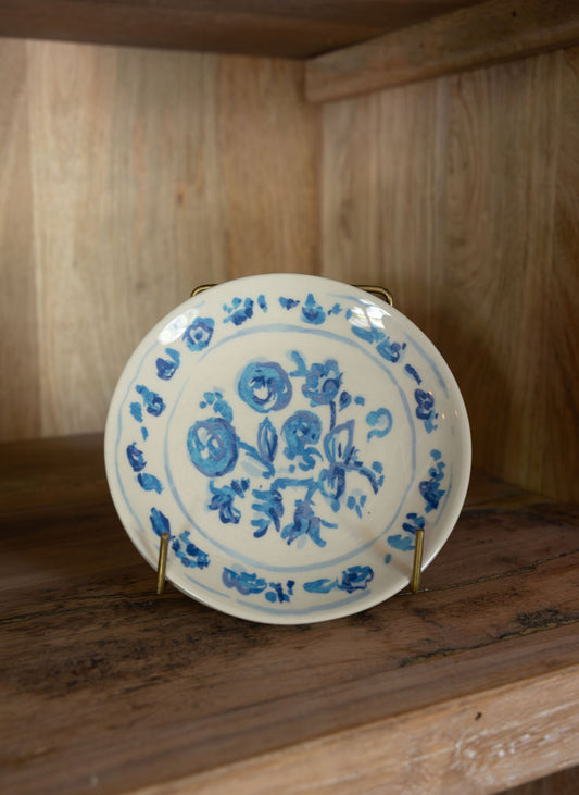 Stoneware Blossom Plate, 4 Styles