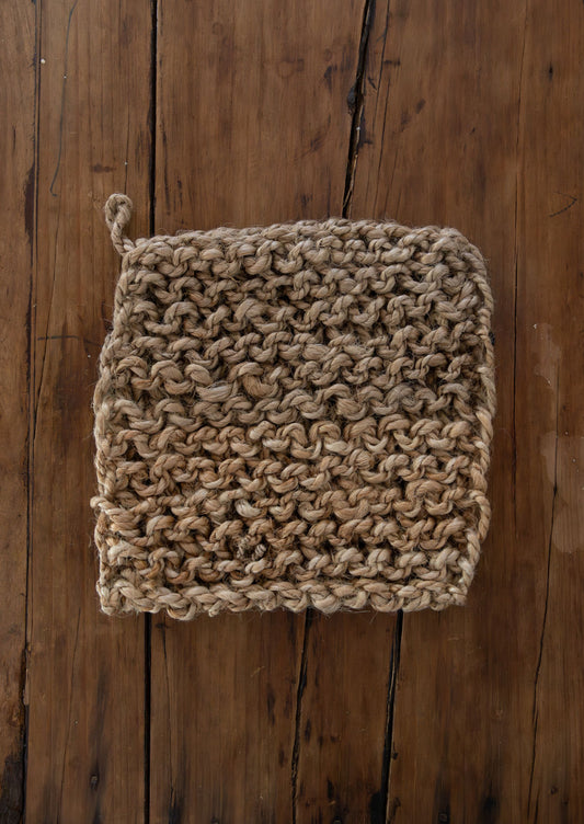 Jute Crocheted Pot Holder