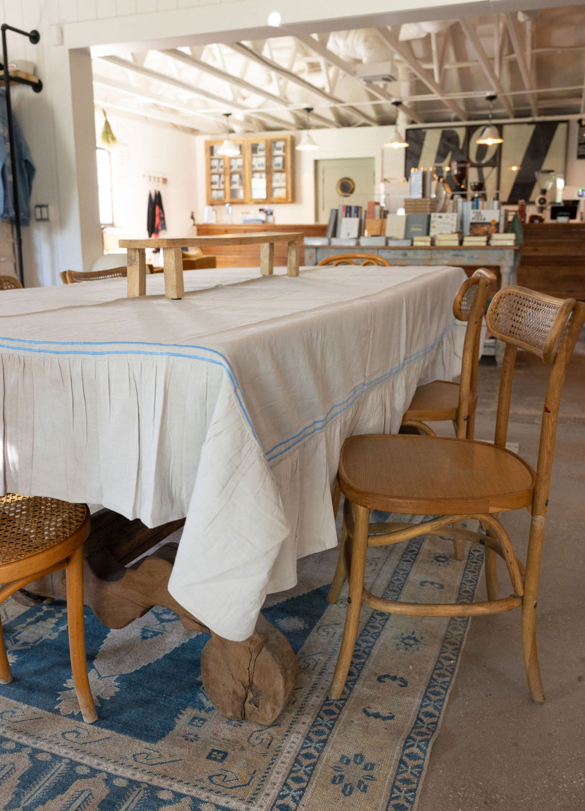 Cotton Ruffle Tablecloth, 3 Colors