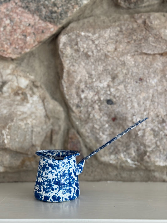 Vintage Blue Splatterware Ladle