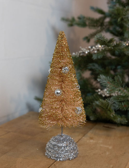 Disco Ball Sisal Bottle Brush Tree