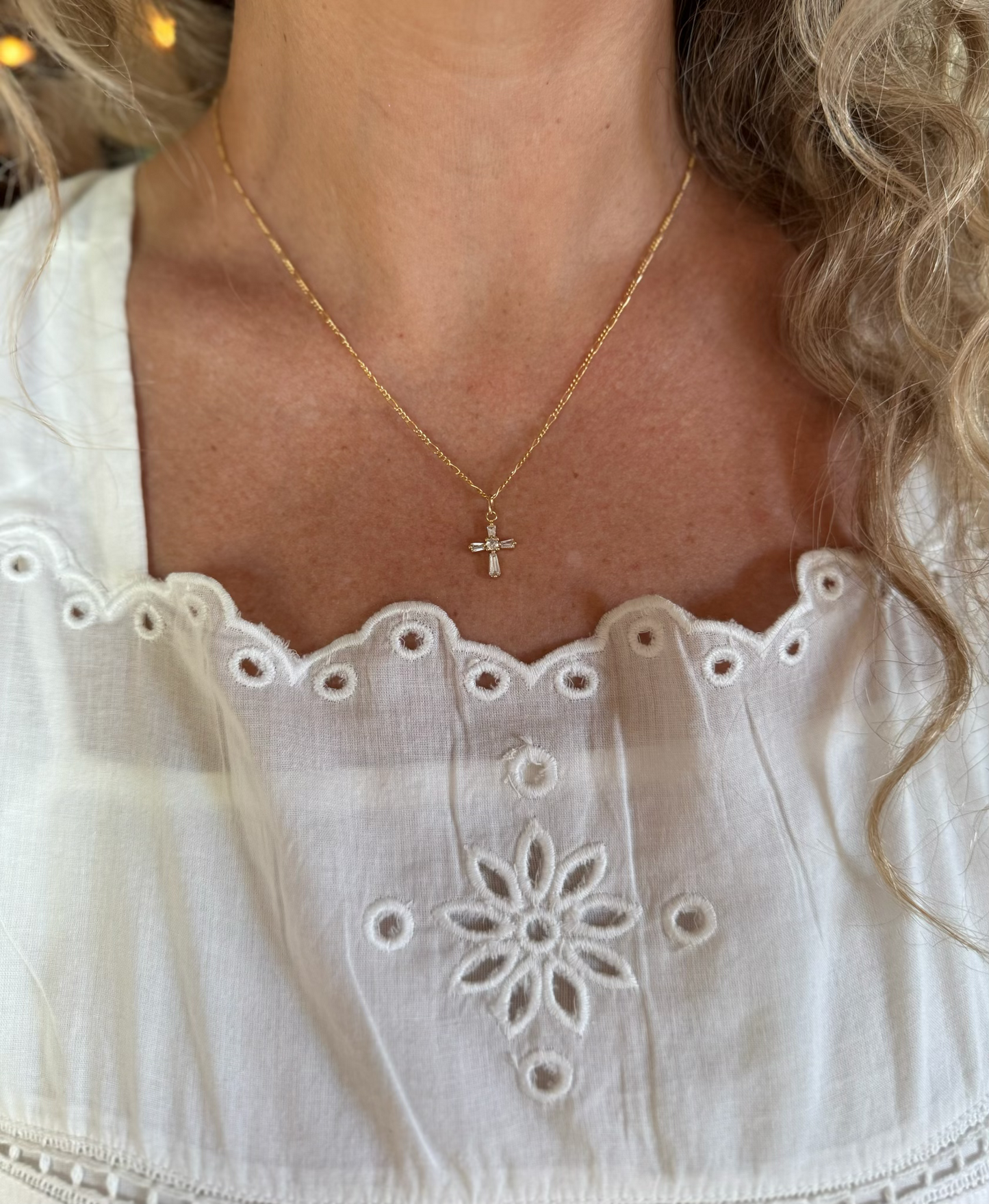 Petite Cross Pendant Necklace