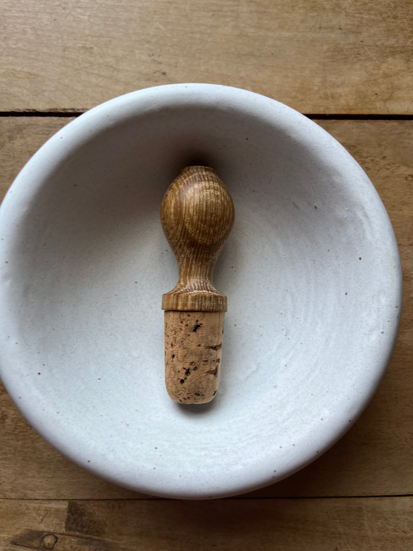 Oak Wine Stopper