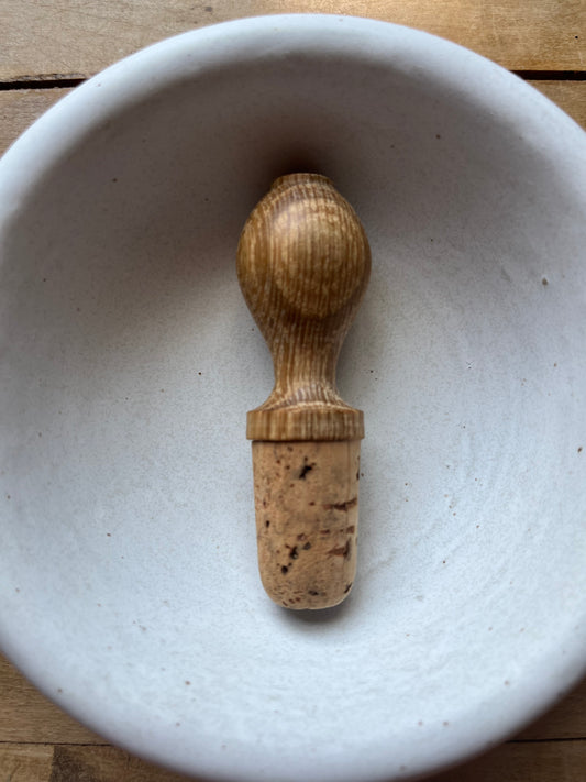 Oak Wine Stopper