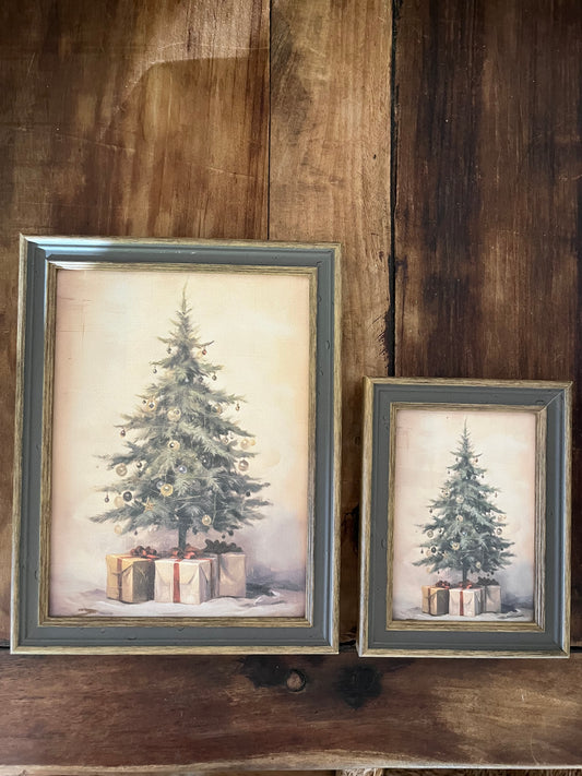 Christmas Tree Framed Art, 2 Sizes