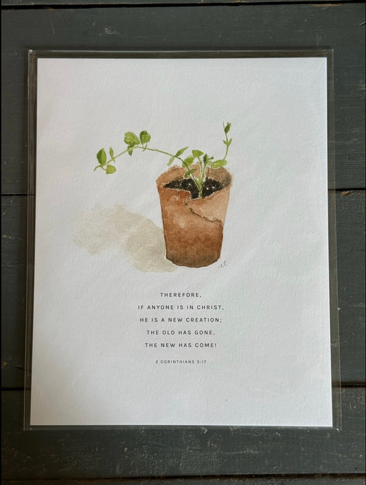 Sweet Pea Scripture Print