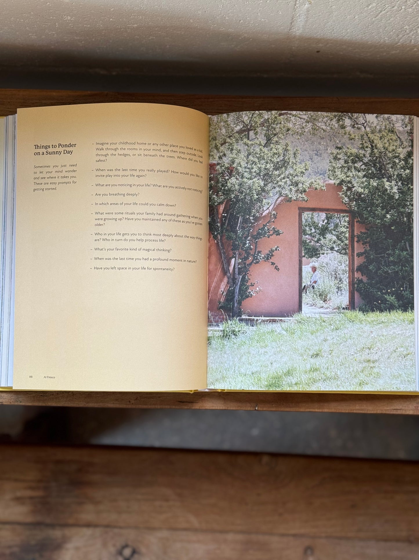 "Al Fresco" Book