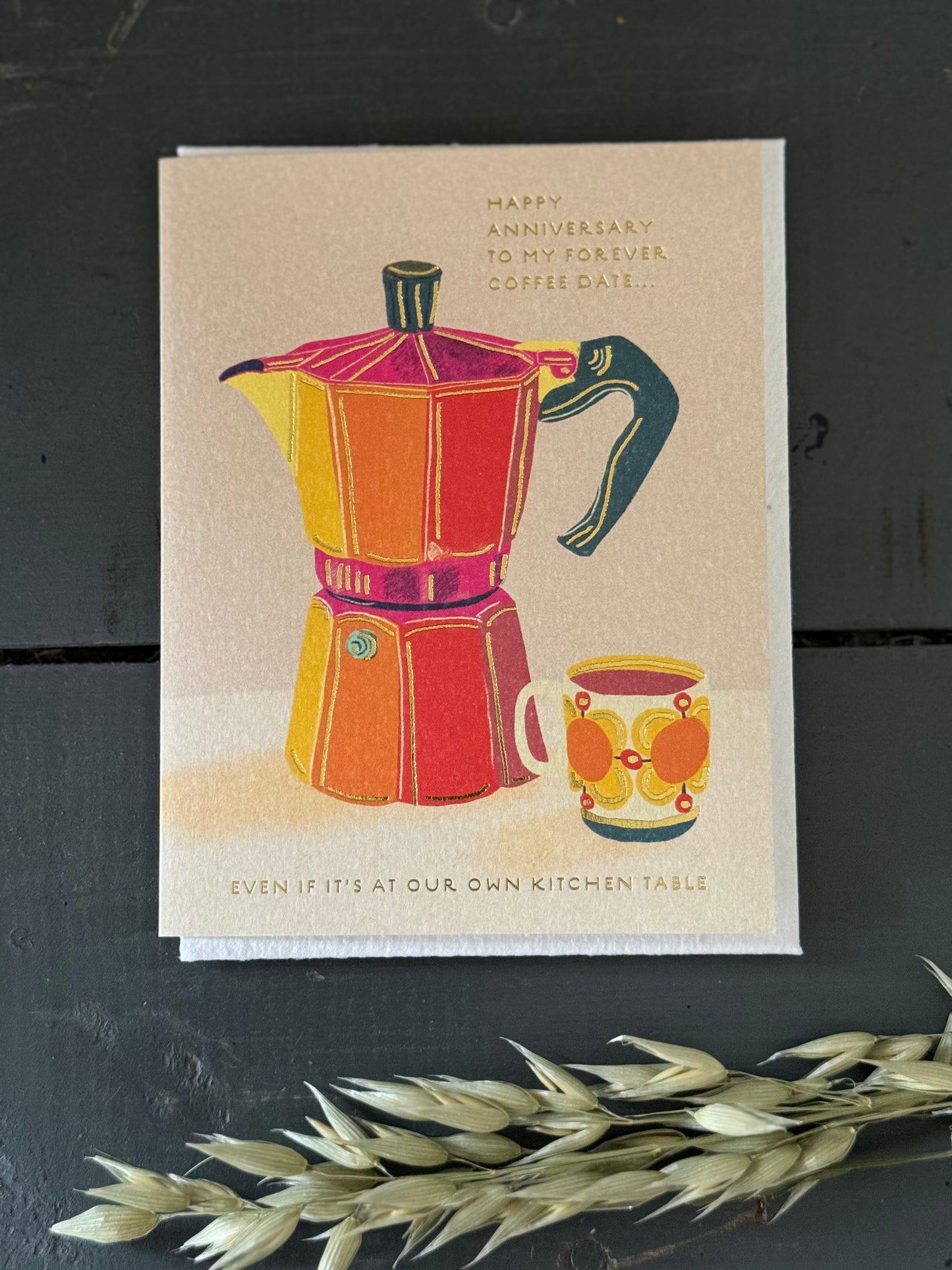 Espresso Anniversary Card