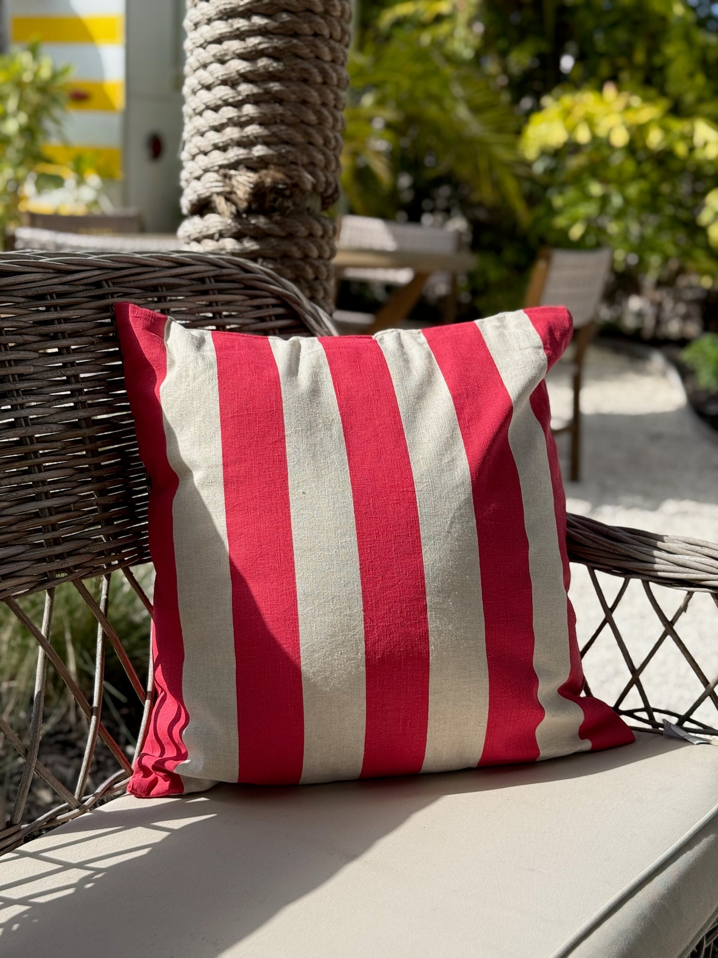 Striped Cotton & Linen Pillow, 3 Colors