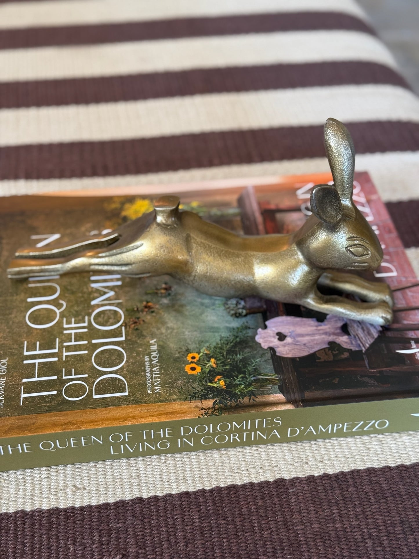 Cast Iron Antique Brass Rabbit