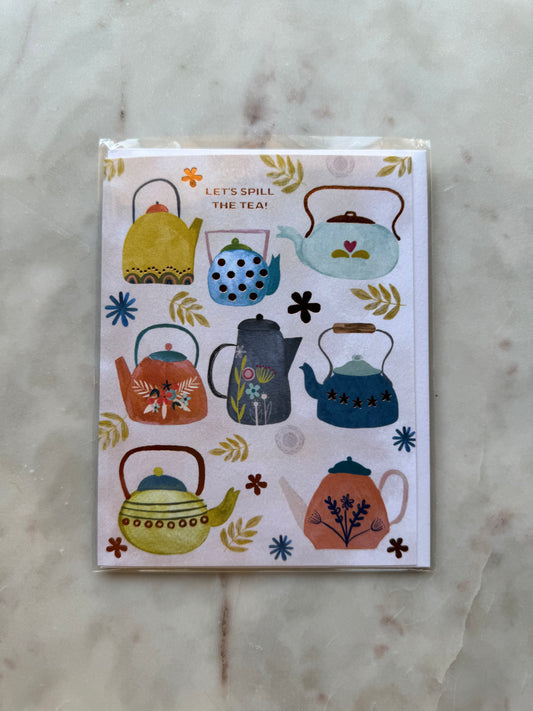 "Spill The Tea" Card