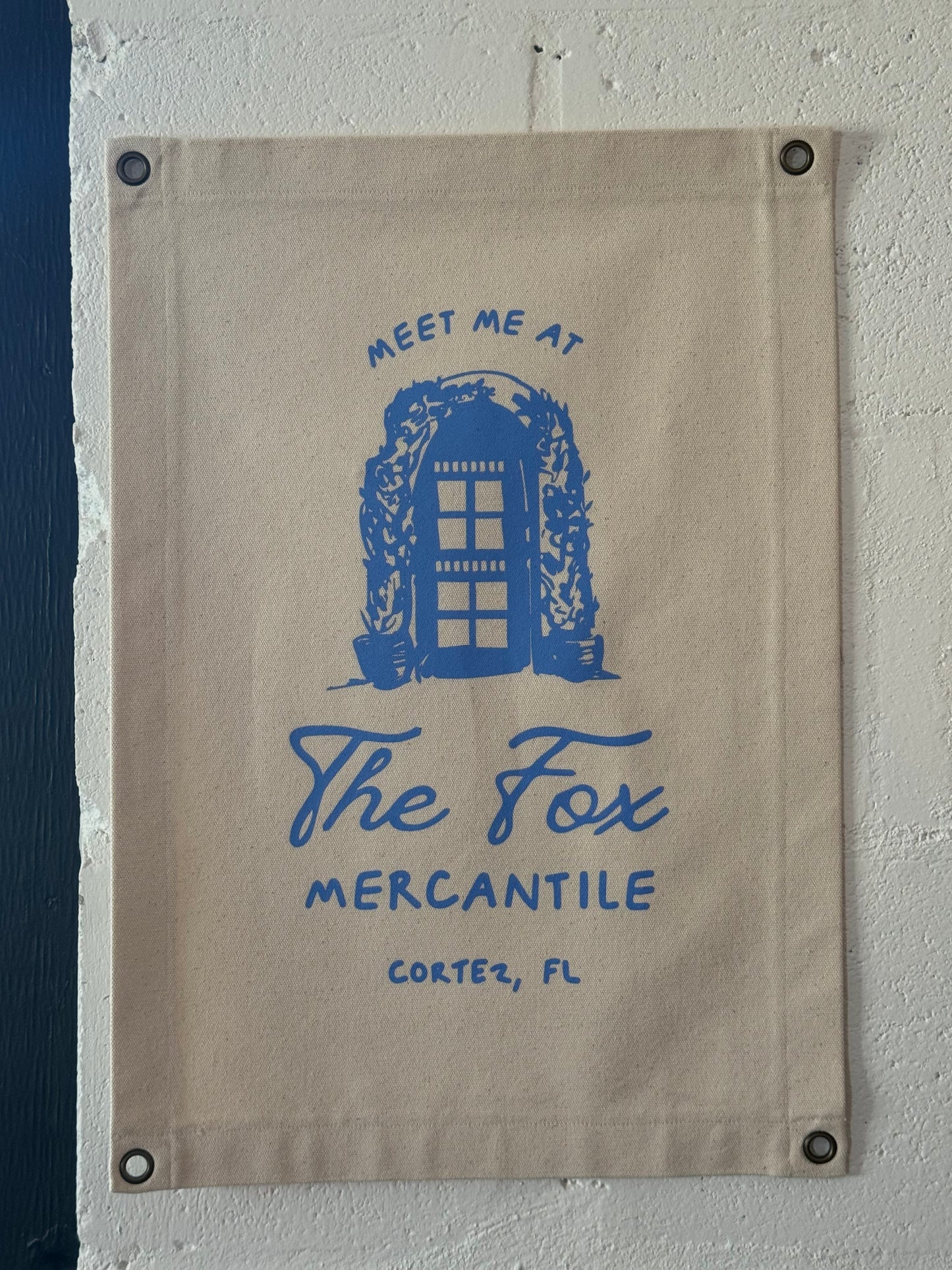 "Meet Me at the Fox M." Canvas Banner