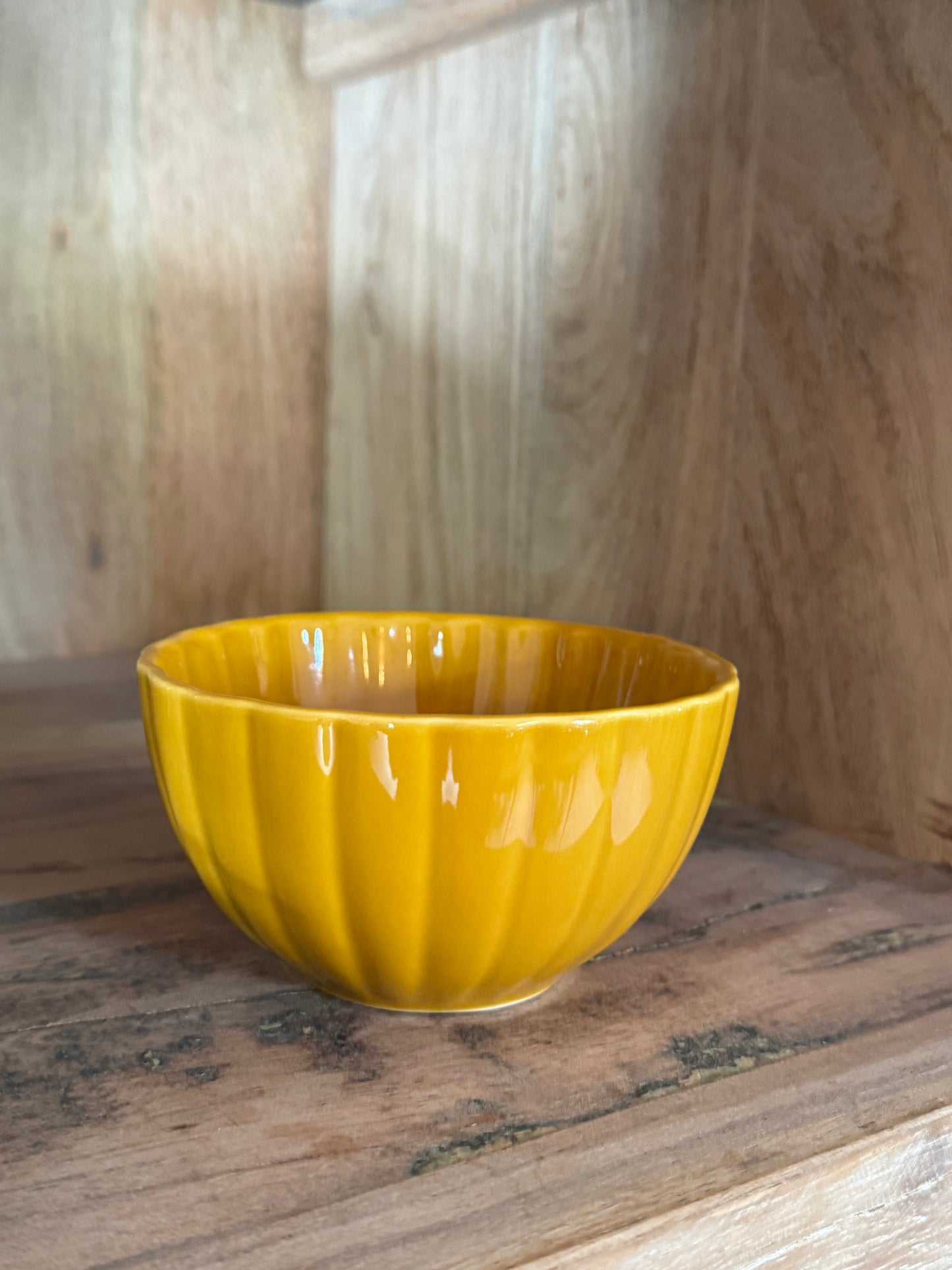 Stoneware Ribbed Bowl, 2 Colors