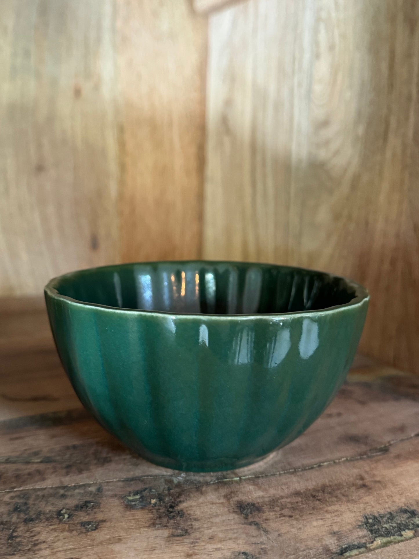 Stoneware Ribbed Bowl, 2 Colors
