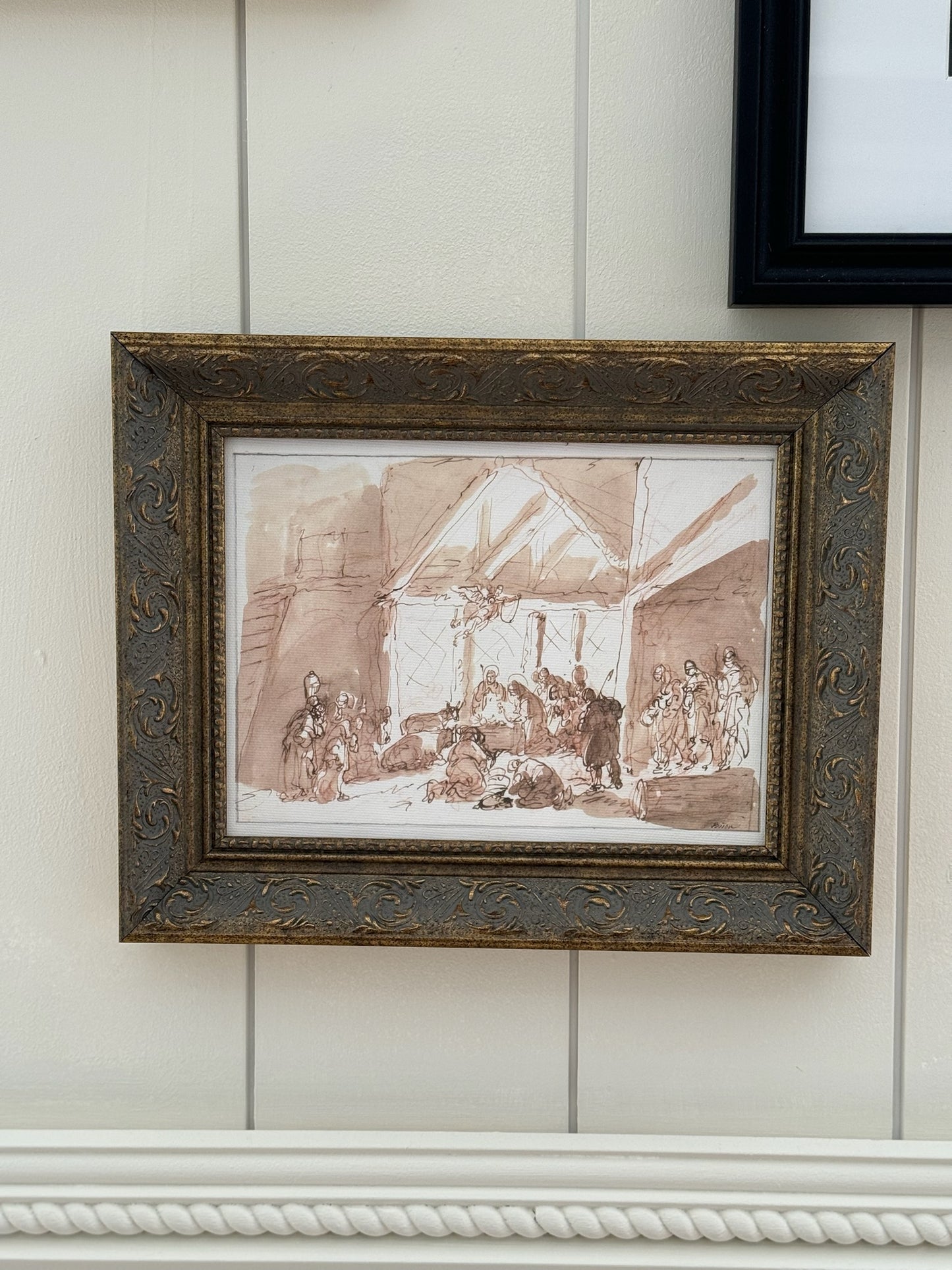 Nativity Scene Framed Art