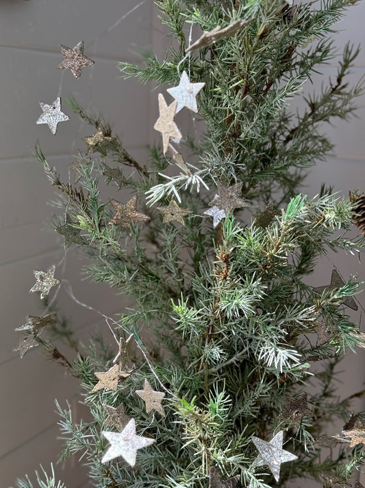 Glitter Star Garland