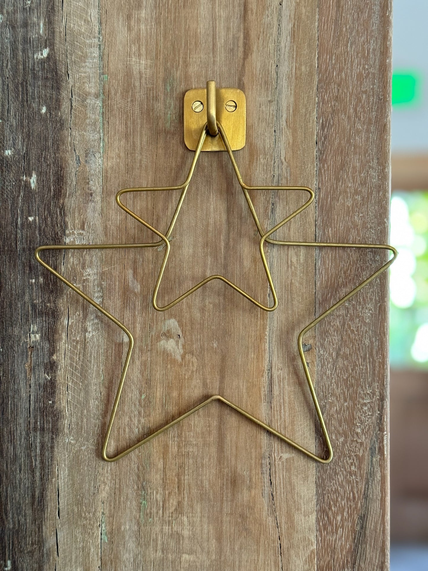 Brass Wire Star, 2 Sizes