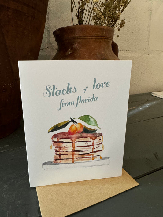 "Stacks of Love from Florida" Card