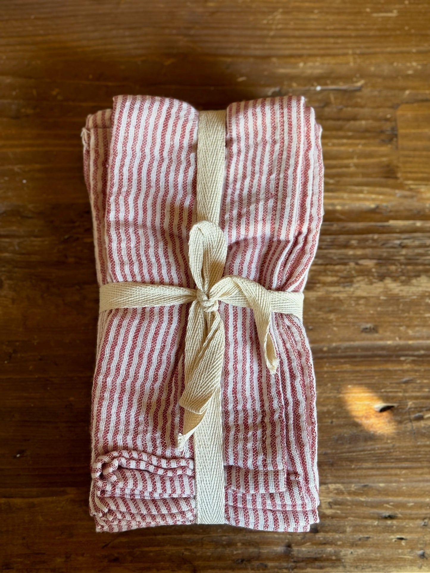 Candy Cane Striped Napkins, Set of 4