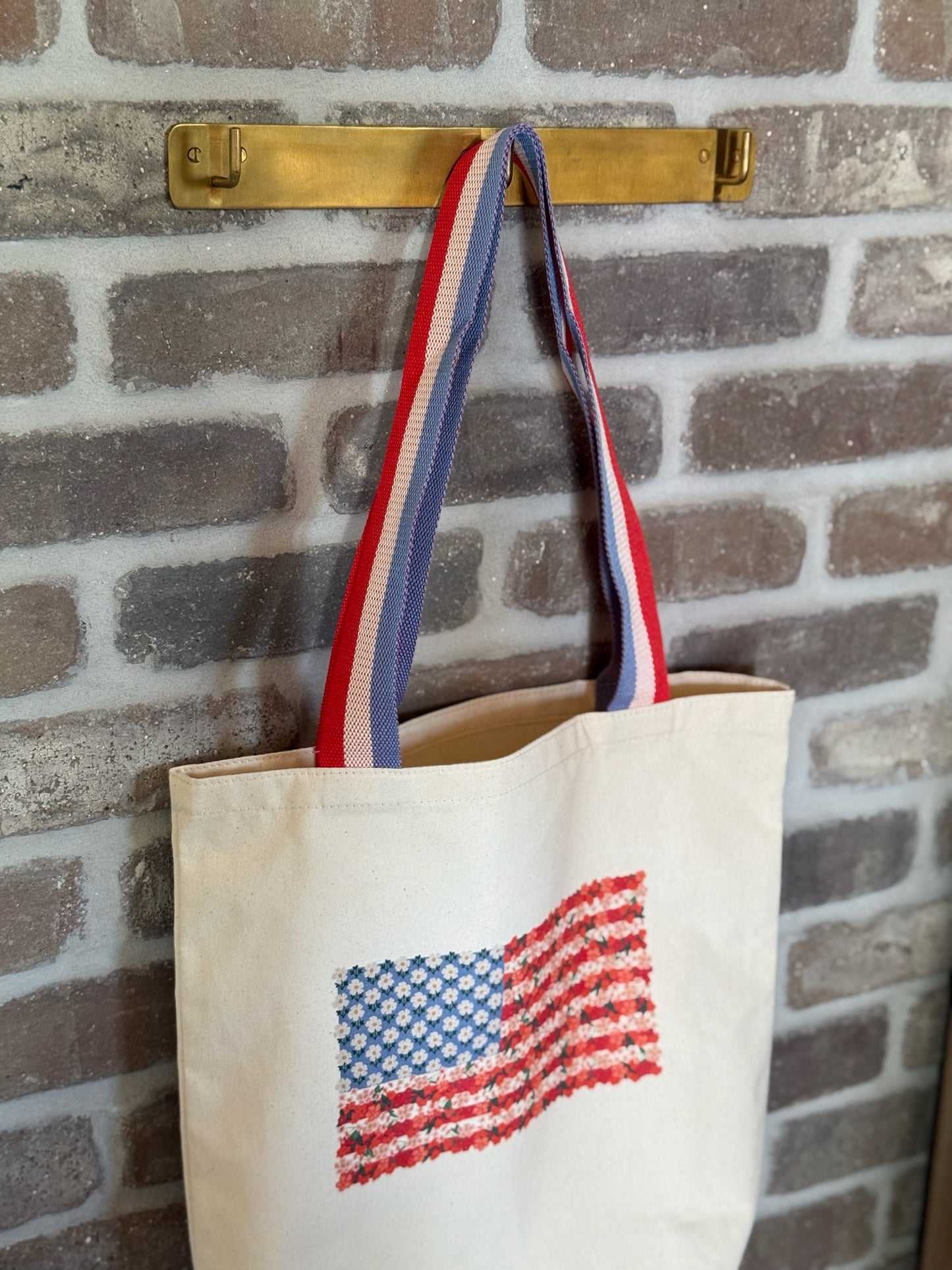 Americana Canvas Tote Bag