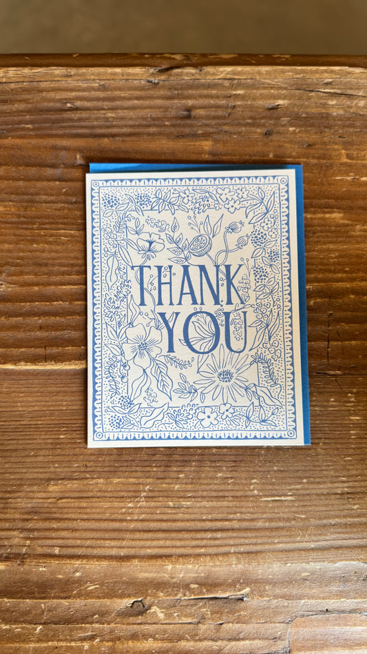 Delft Thank You Card