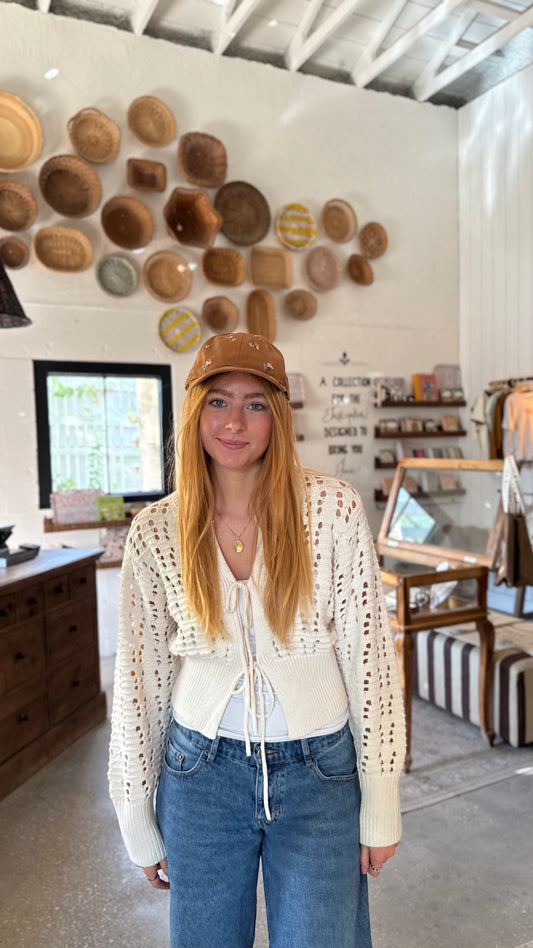 Ditsy Dahlia Baseball Cap