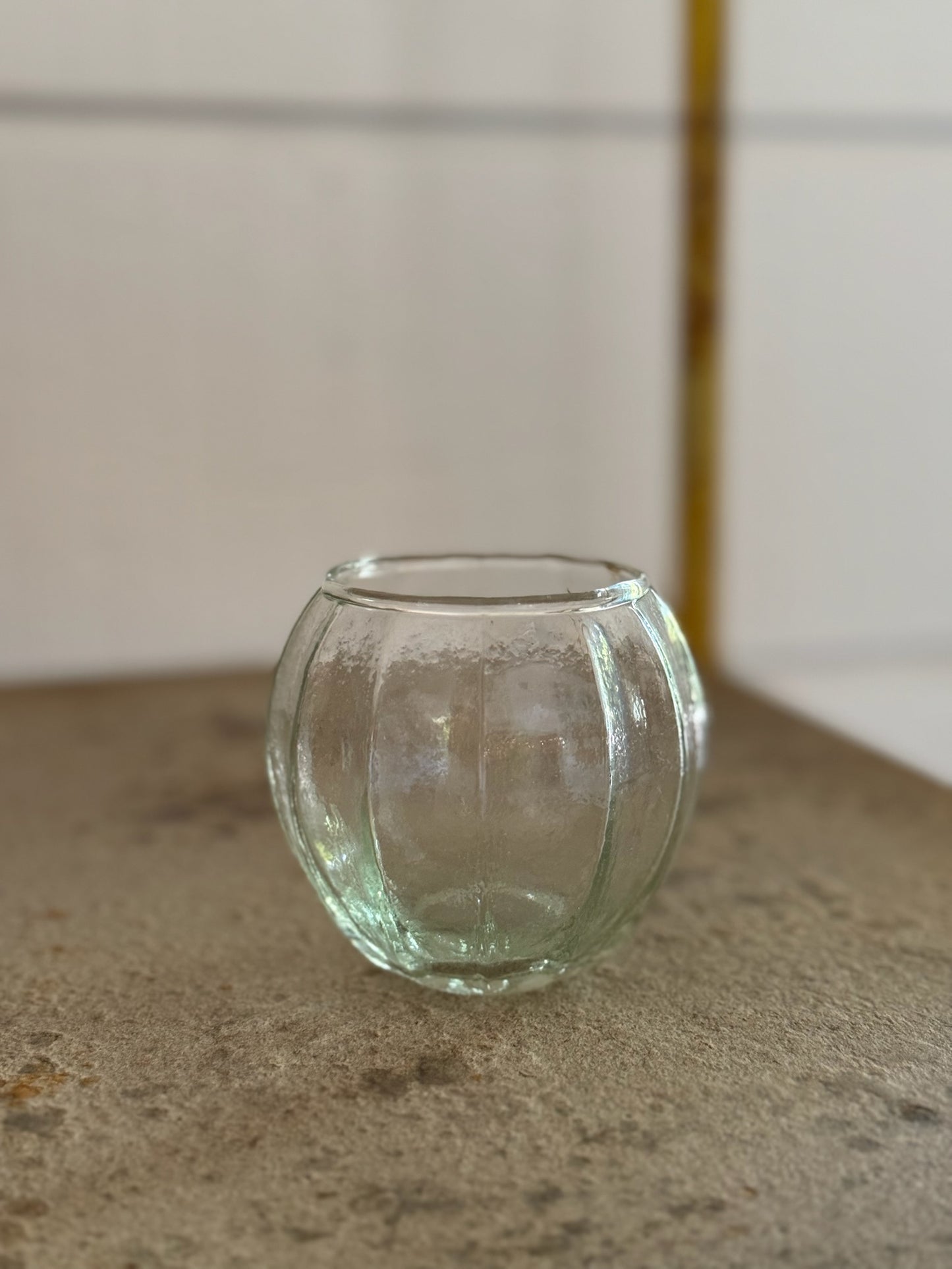 Glass Pumpkin Votive