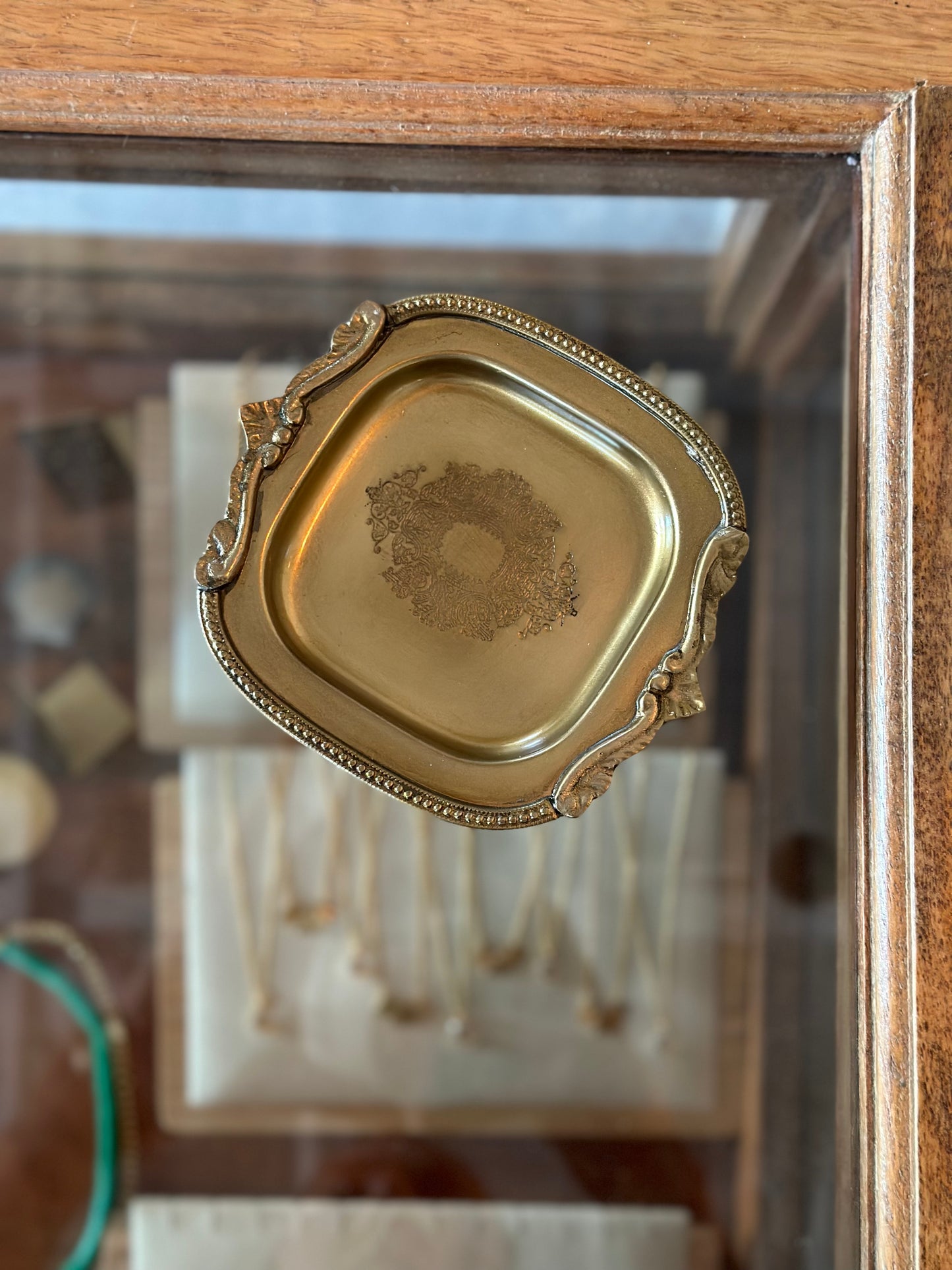 Antique Brass Coin Tray