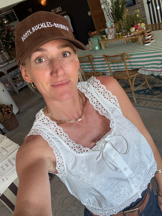 Boots, Buckles, Bourbon Hat