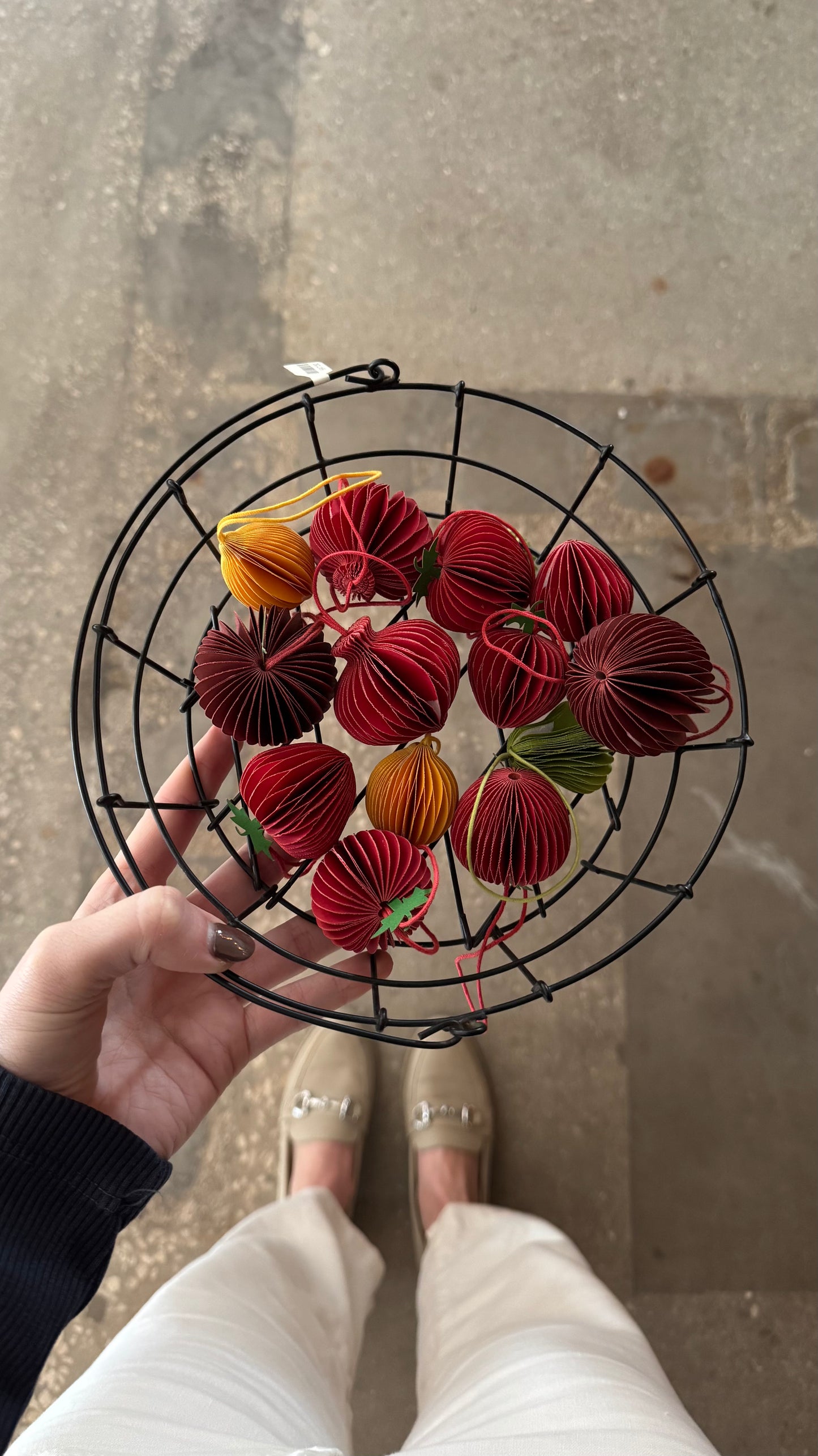 Assorted Paper Honeycomb Fruit Ornament