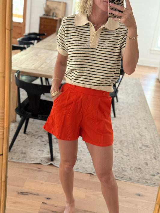 Cream Knitted Top