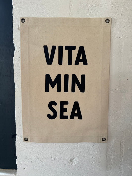 14x20 Cotton Canvas Banner, Vita-Min Sea