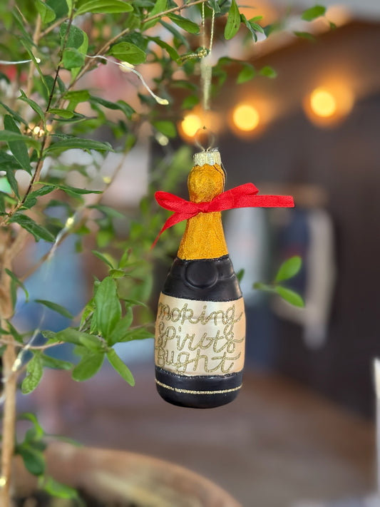 Champagne Bottle Ornament