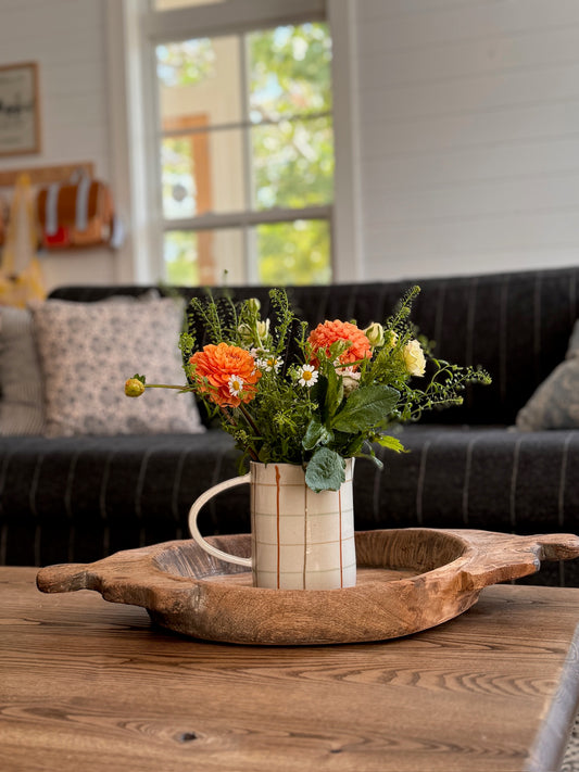 Sunny Stoneware Pitcher