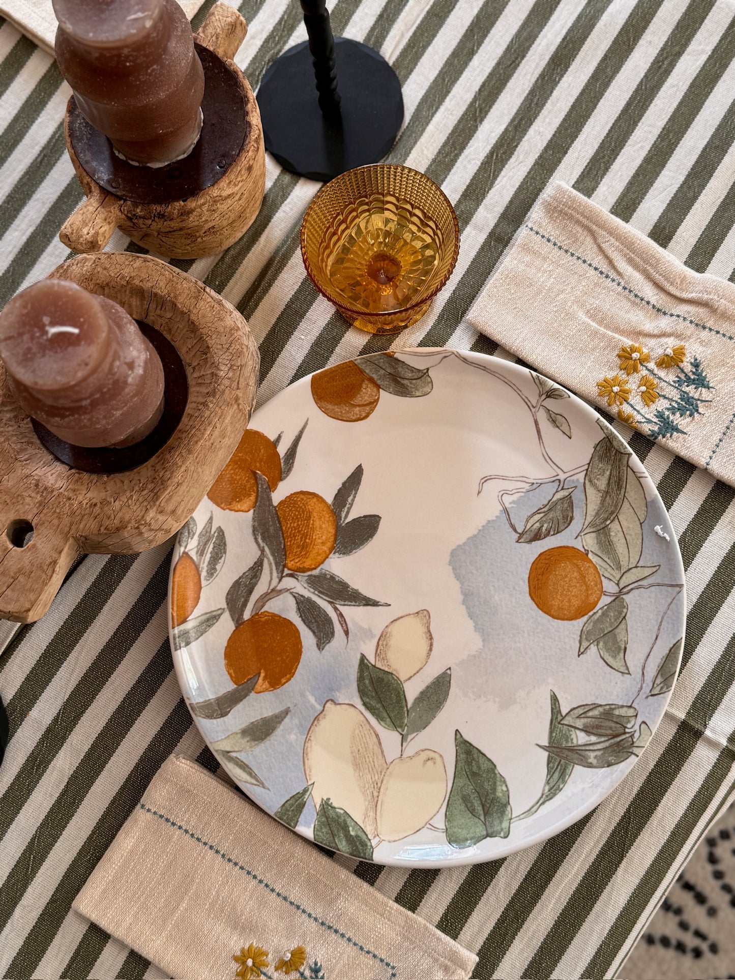 Citrus Stoneware Plate