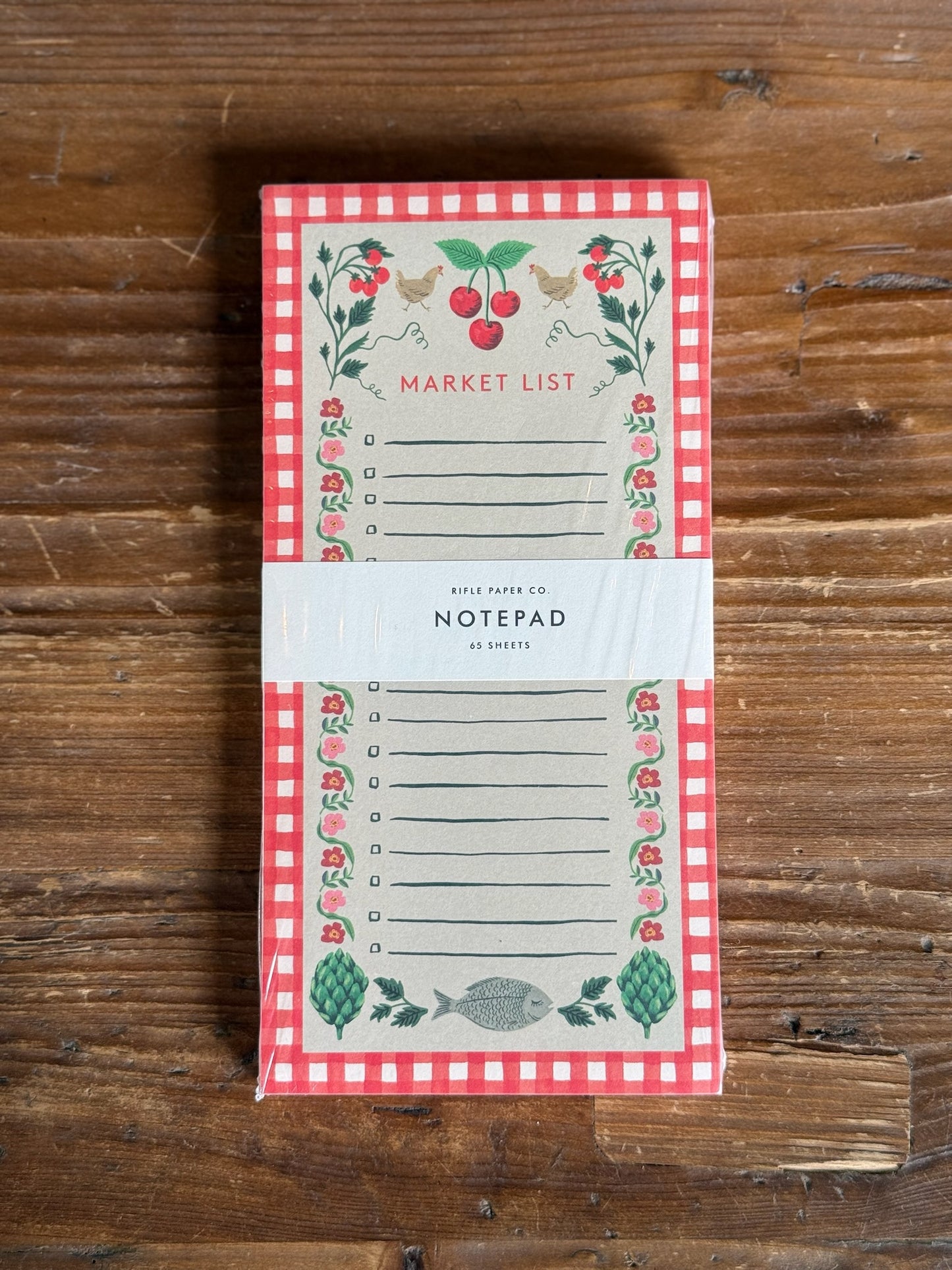 Cherry Market List Notepad