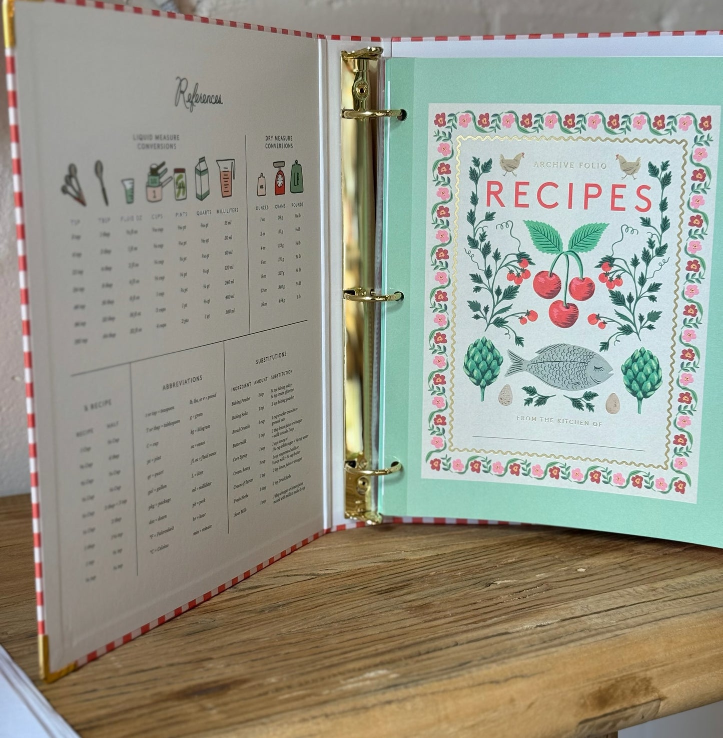 Cherry Recipe Binder