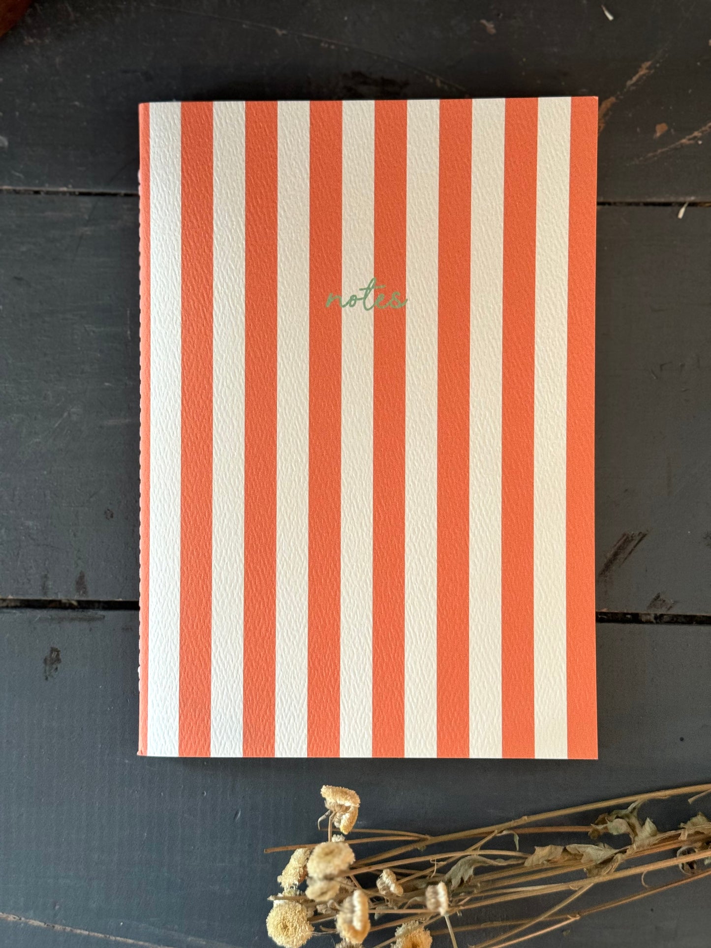 Striped Notebooks, (Five Styles)
