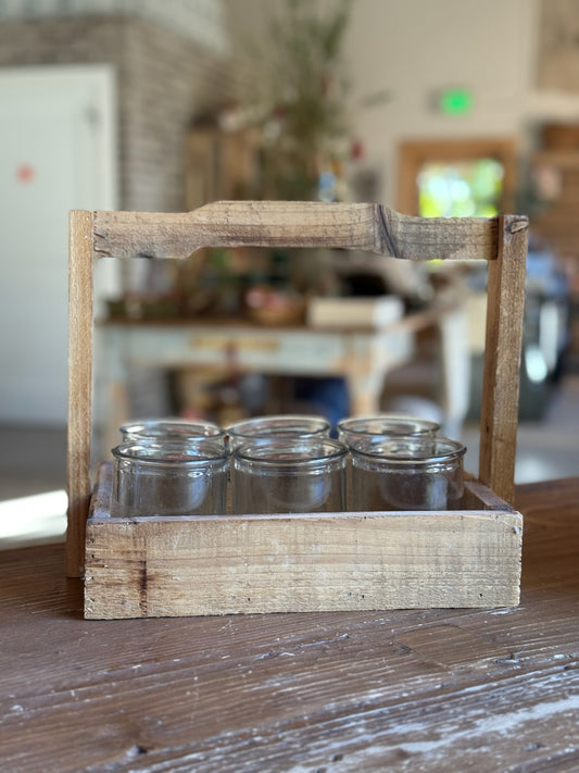 Vintage Farmhouse Glass Jar Set