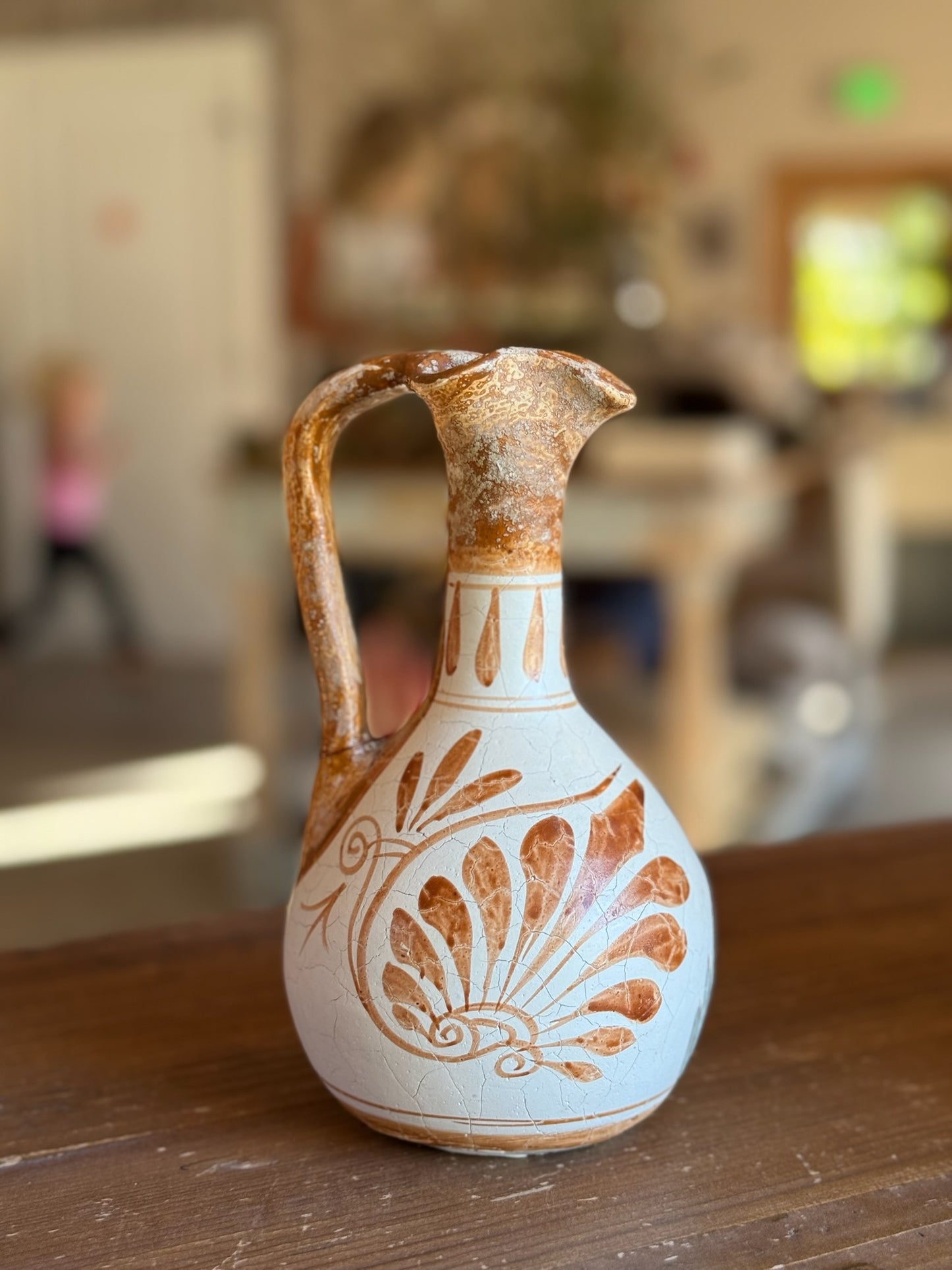 Vintage Grecian Handmade Vase