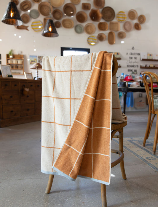 Sunbaked Grid Towel