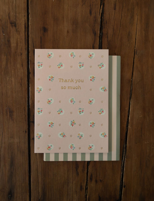 Polka Dot Thank You Card