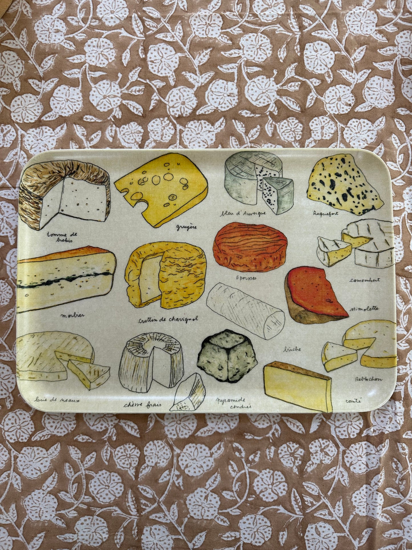 Cheese Art Medium Coated Linen Tray