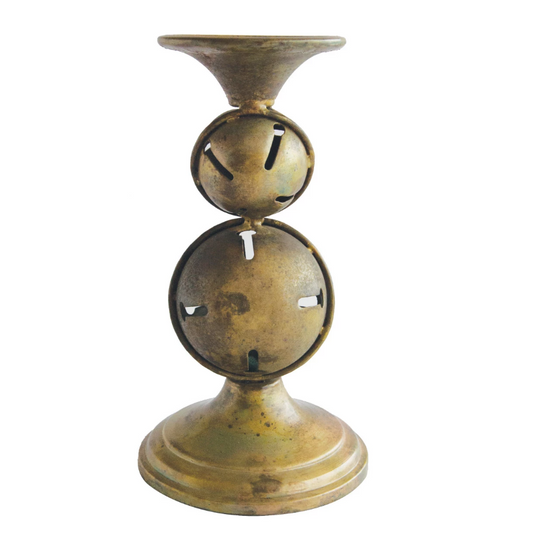 Sleigh Bell Pillar Candle Holder