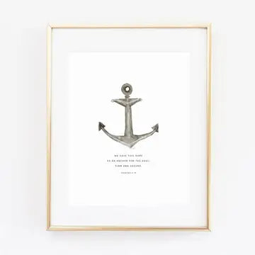 Anchor Scripture Print